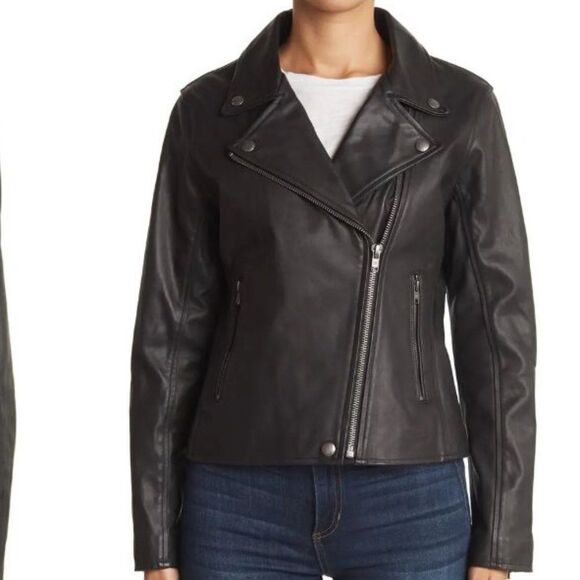 Beautiful Frye Split Biker Leather Jacket - Picture 4 of 4